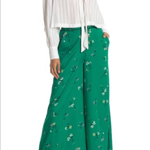 Free people -Bennie belted  Wide Leg Pants-Sz:4 - Picture 2 of 12